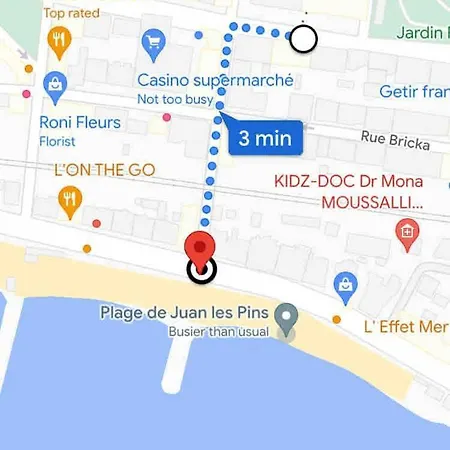 Apartamento 2room With Ac, 3 Min To The Beach, Small Garage Antibes